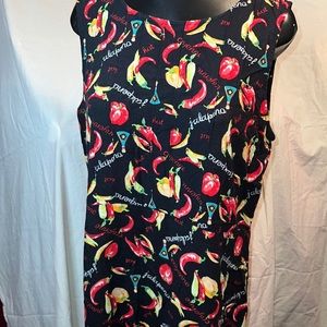 Black shift jalapeños print cayenne